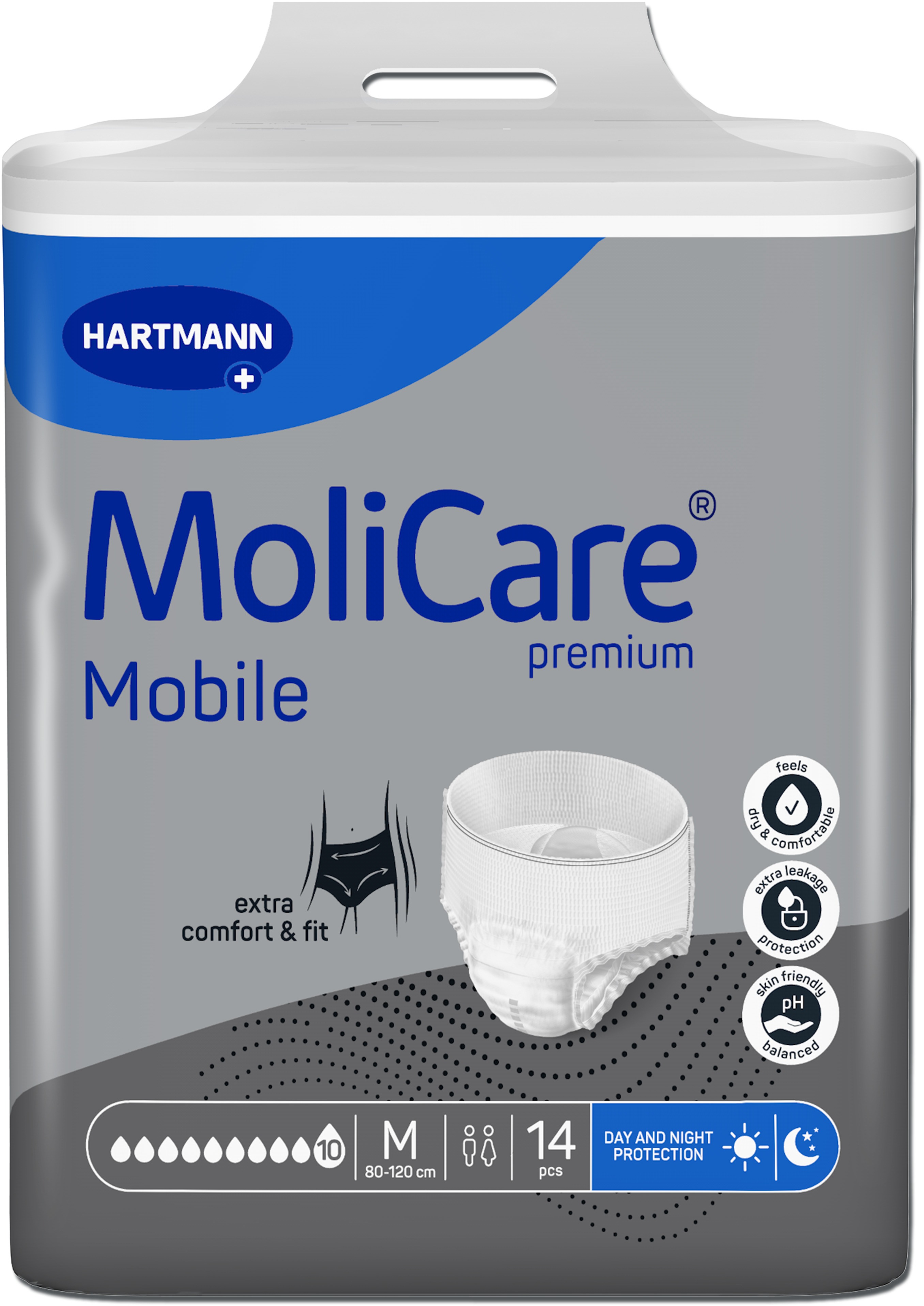 MoliCare Mobile 10 kapek velikost M, 14 ks