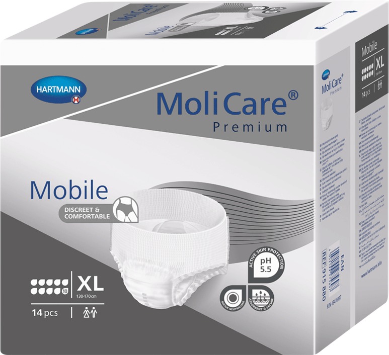 MoliCare Mobile 10 kapek velikost XL, 14 ks