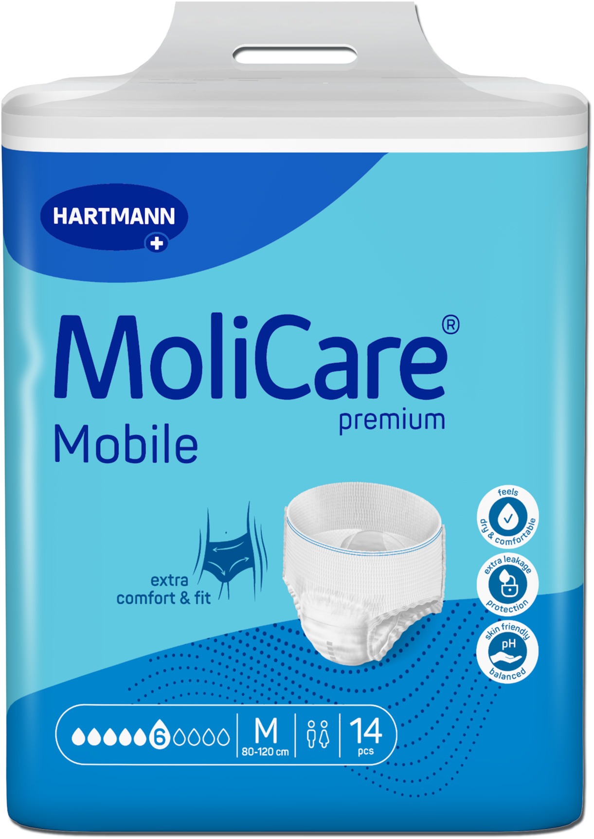 MoliCare Mobile 6 kapek velikost M, 14 ks