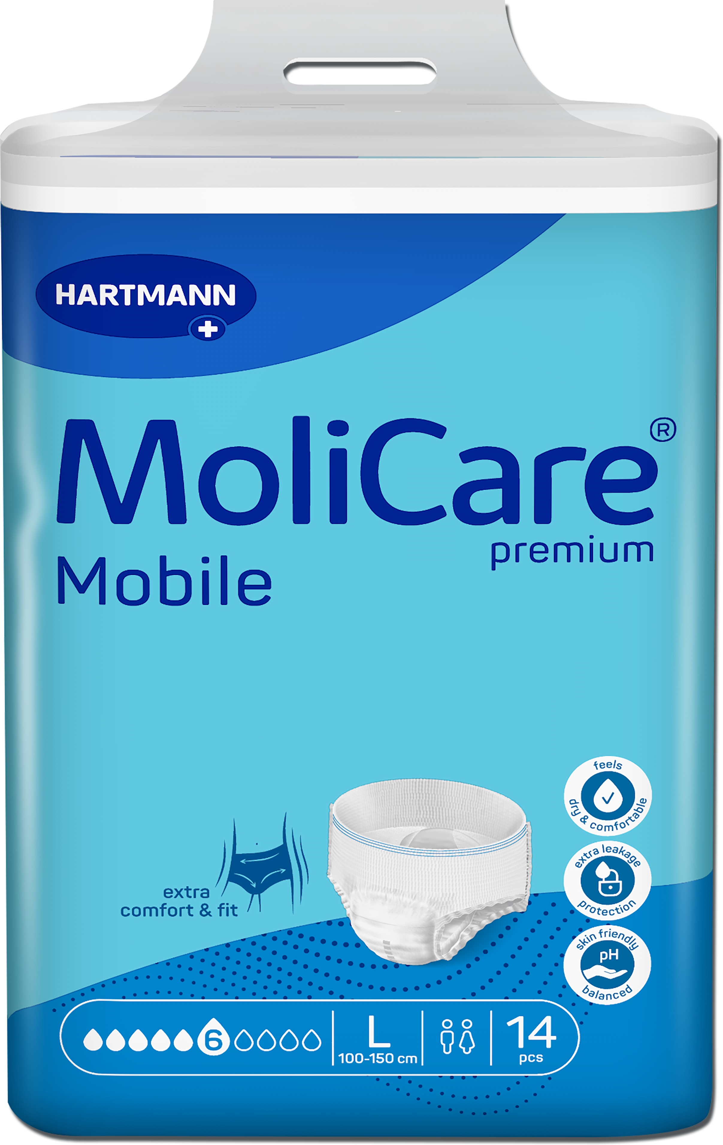 MoliCare Mobile 6 kapek velikost L, 14 ks