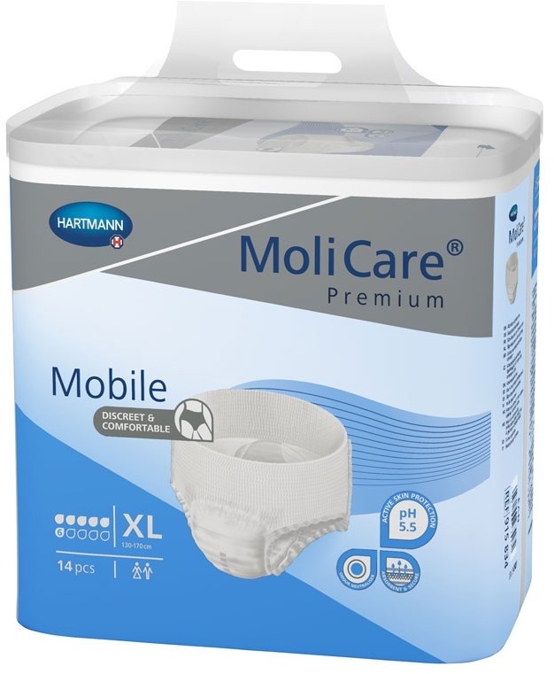 MoliCare Premium Mobile 6 kapek, velikost XL, 14 ks