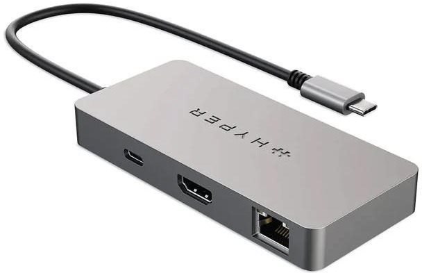 HyperDrive 5v1 USB-C Hub (WWCB), stříbrný