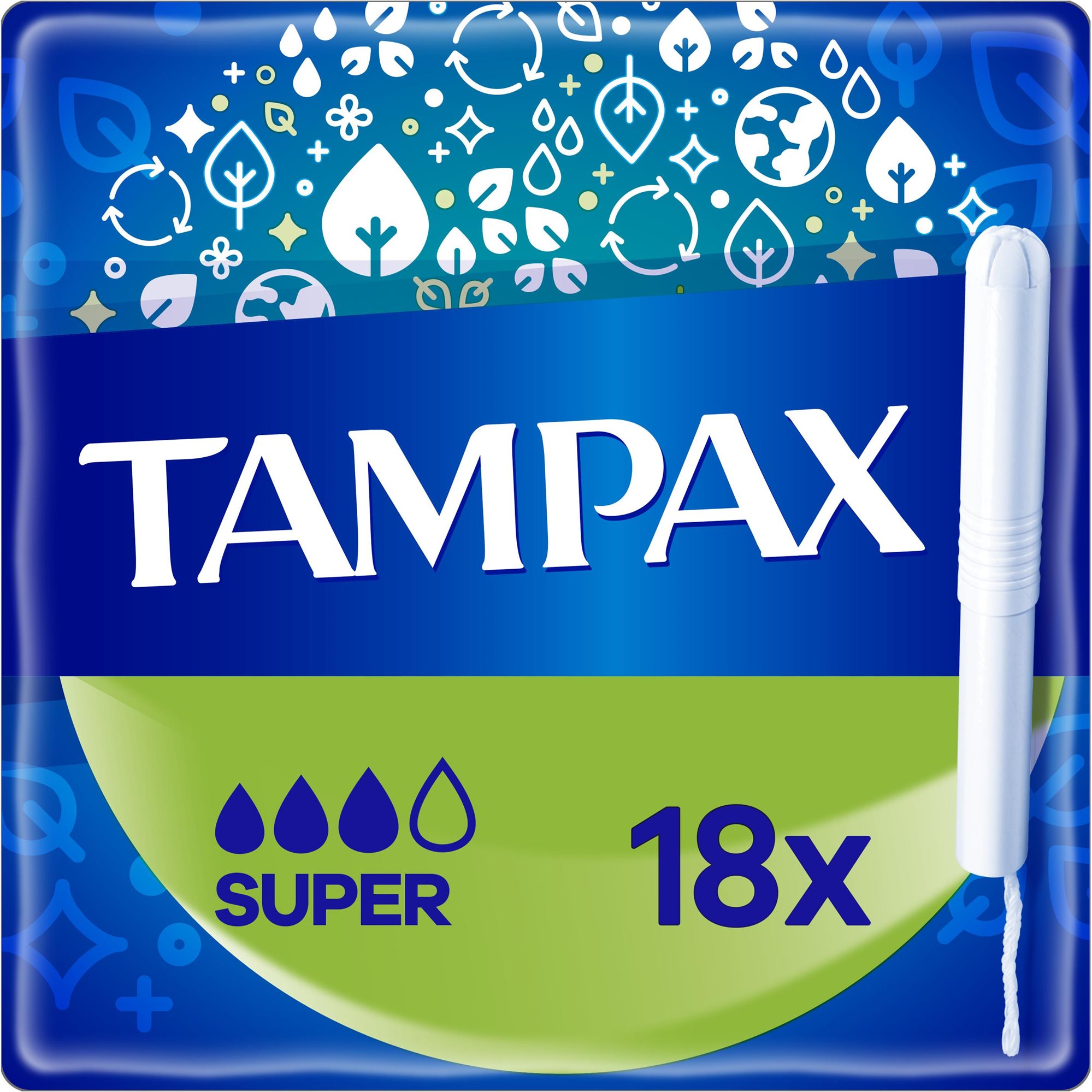 TAMPAX Super tampony s papírovým aplikátorem 18 ks