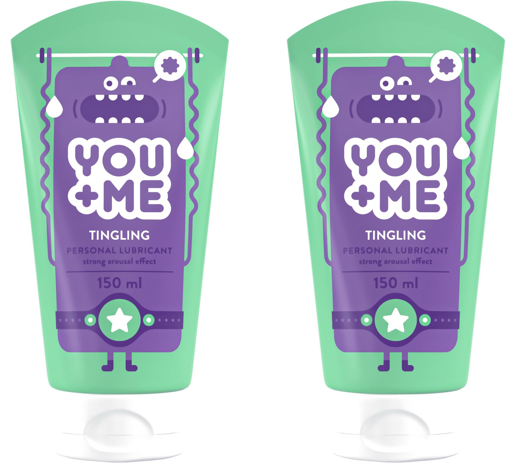 YOU ME Tingling se silným stimulujícím účinkem, 2× 150 ml