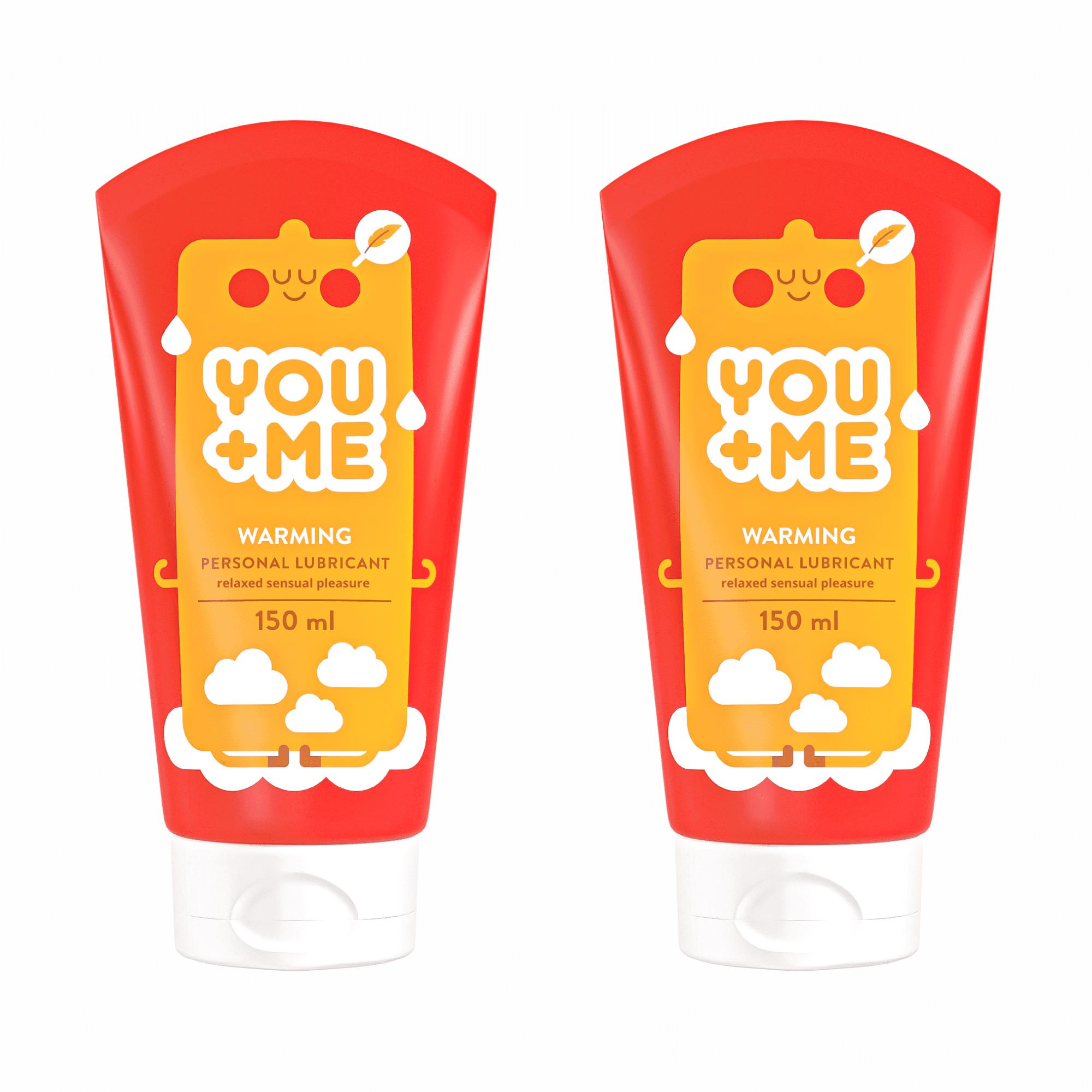 YOU ME Warming s příjemným hřejivým účinkem, 2× 150 ml