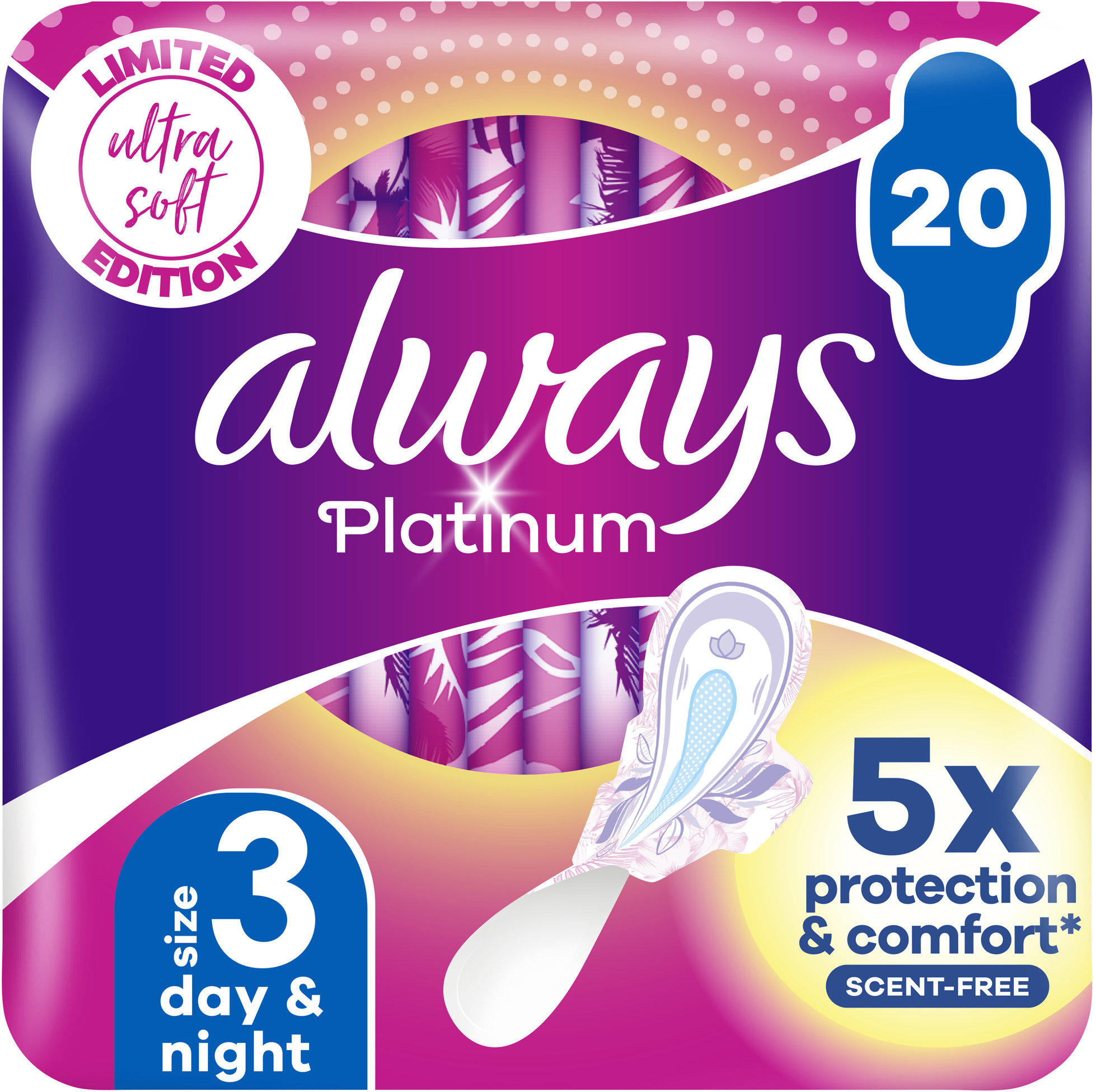 ALWAYS Platinum Secure Night Extra 20 ks