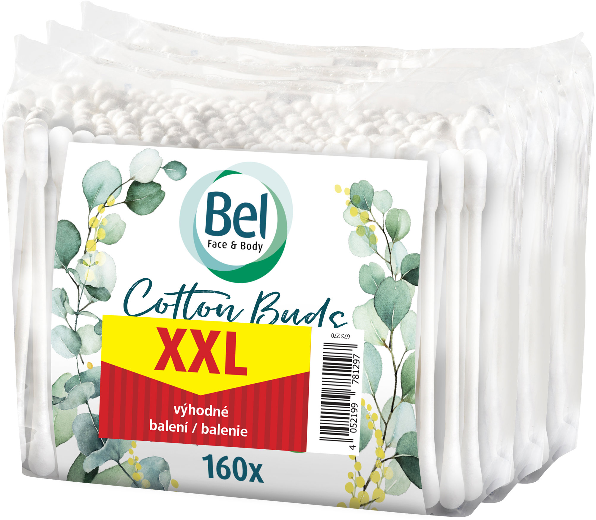 BEL Face & Body Cotton XXL pack 3 × 160 ks