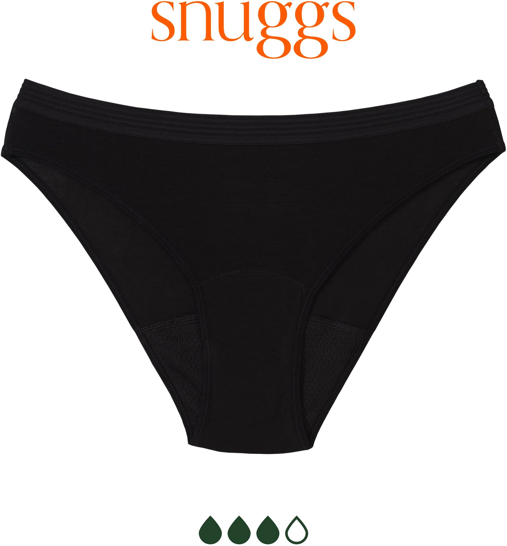 SNUGGS Brief Tencel pro silnou menstruaci, vel. S