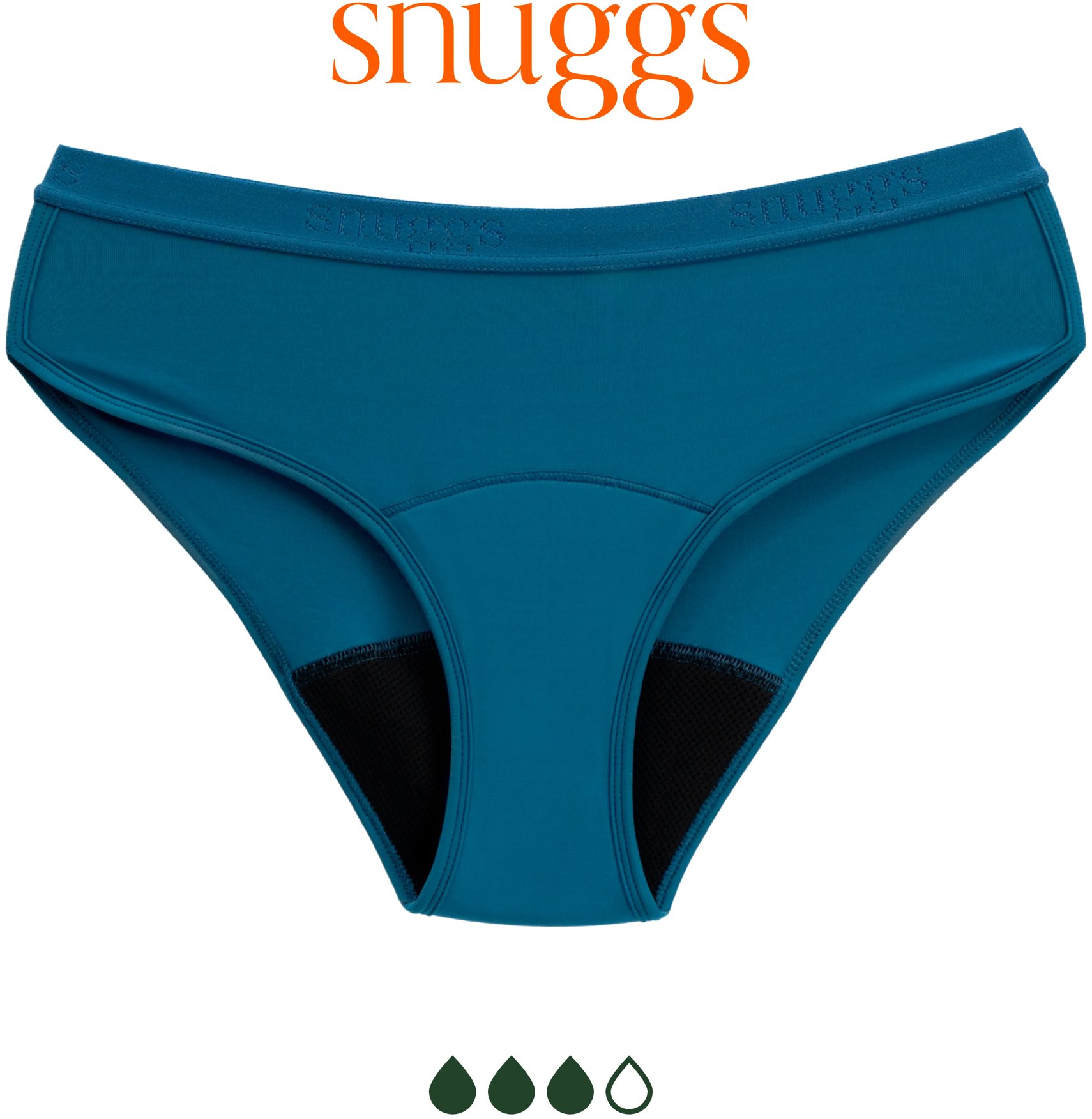 SNUGGS Active Classic Petrol pro silnou menstruaci, vel. M