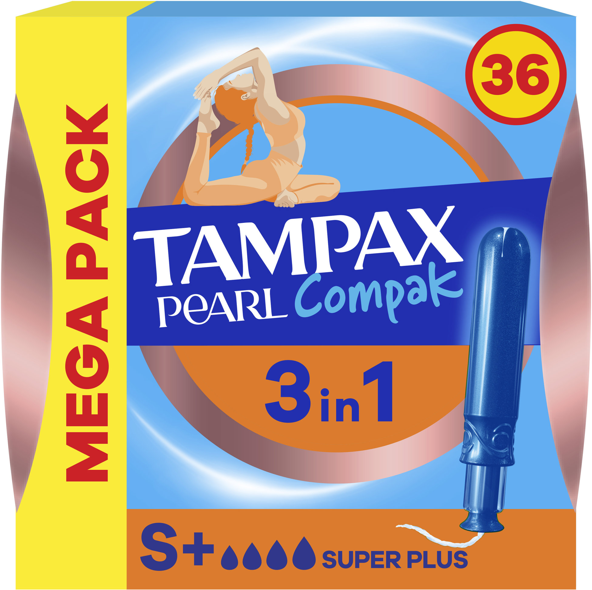 TAMPAX Compak Pear Super Plus s aplikátorem 36 ks