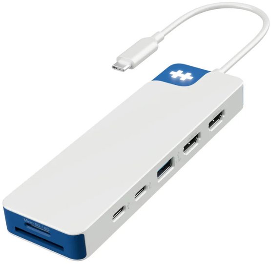 HyperDrive Flex 9 Port Dual 4K HDMI USB-C Hub, modrý