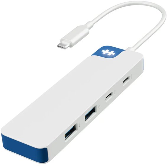 HyperDrive Flex 4 Port USB-C Combo Hub, modrý