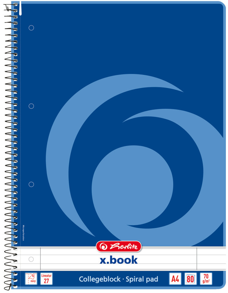HERLITZ A4 80 listů, linkovaný, 70 g/m2