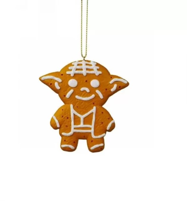 CHRISTMAS INSPIRATION Vánoční ozdoby - Star Wars, perníček Yoda