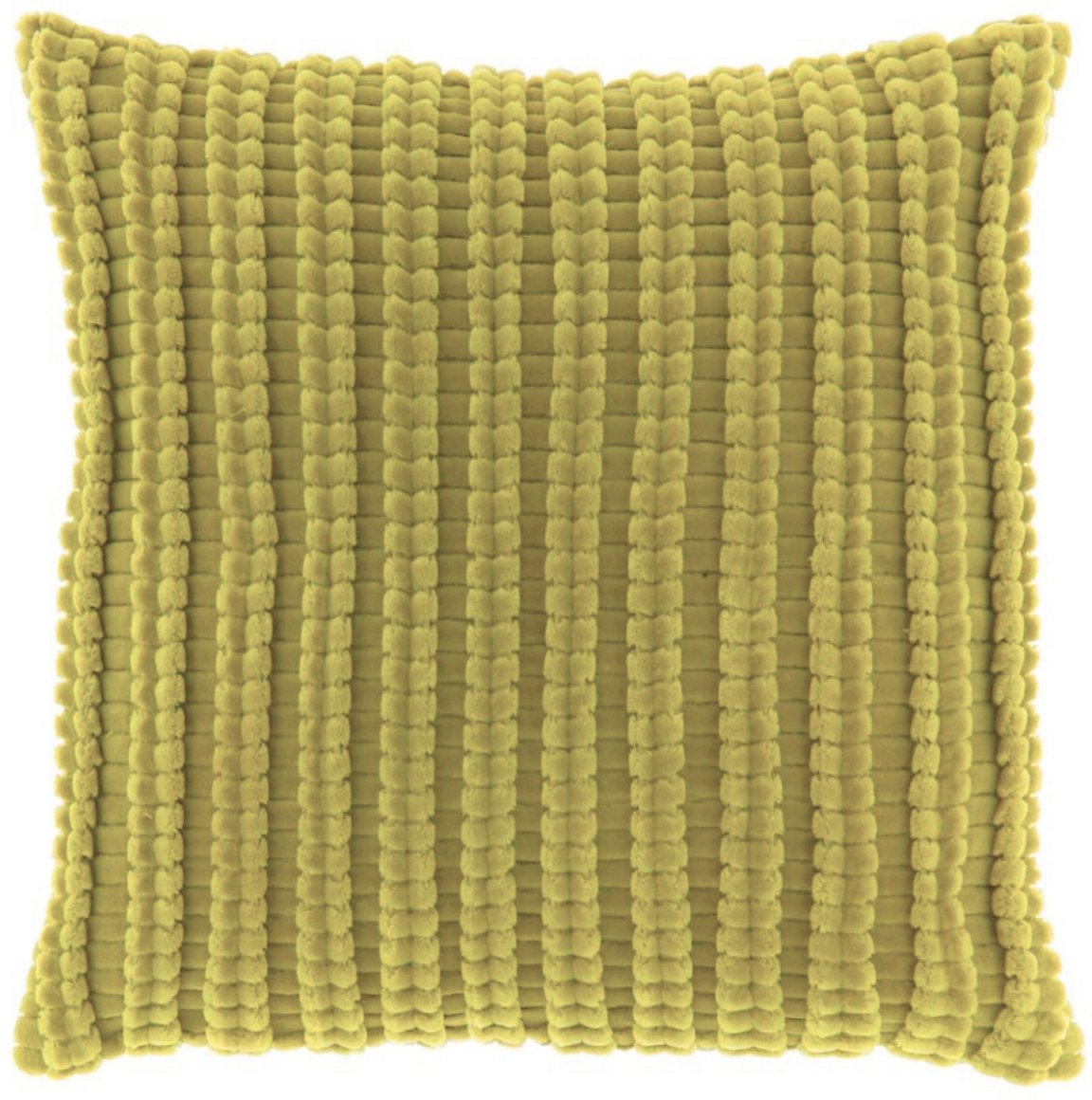 TEXTILOMANIE Dekorační polštářek Dolf 45 × 45 cm, žlutozelený