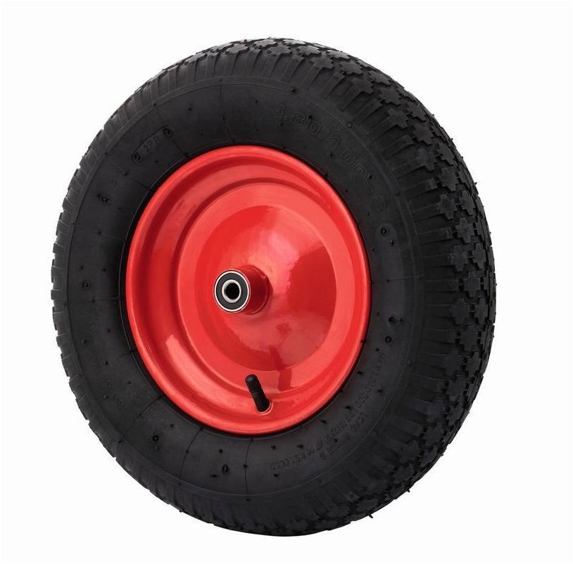 WALTECO Nafukovací kolo, průměr 400 mm, průměr osy 12 mm, nosnost 150 kg