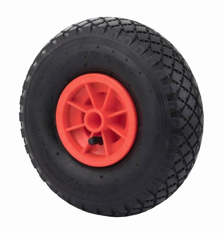 WALTECO Nafukovací kolo, kluzné ložisko, průměr 260 mm, nosnost 150 kg