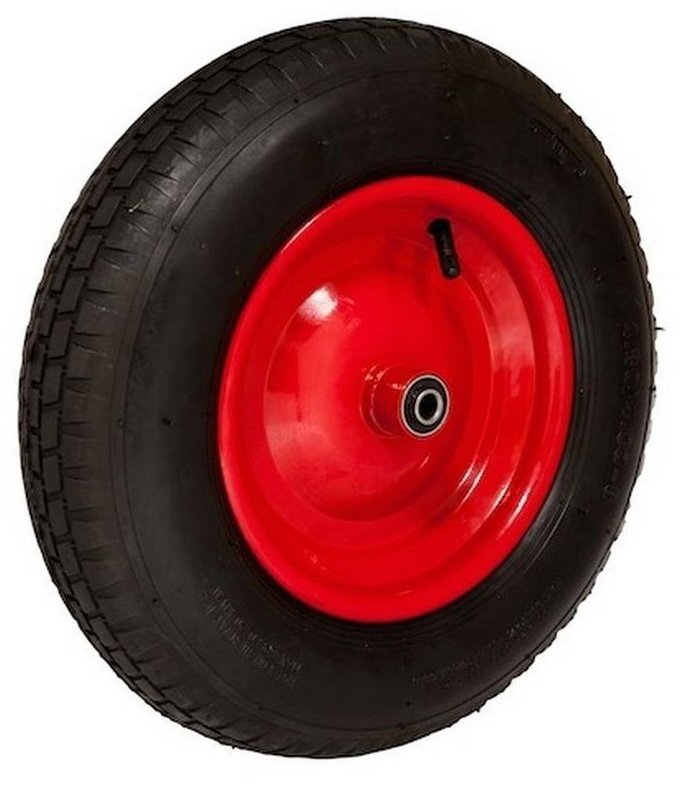 WALTECO Nafukovací kolo, průměr 400 mm, průměr osy 20 mm, nosnost 150 kg
