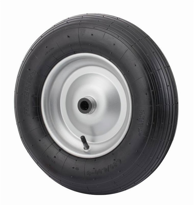 WALTECO Nafukovací kolo, průměr 400 mm, průměr osy 20 mm, nosnost 200 kg