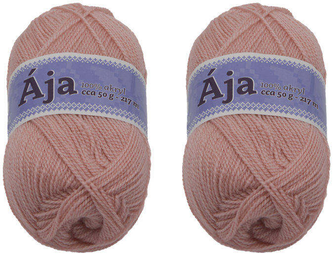 BELLATEX SET 2 ks Příze Ája NGM 50 g, 1001 světle růžová