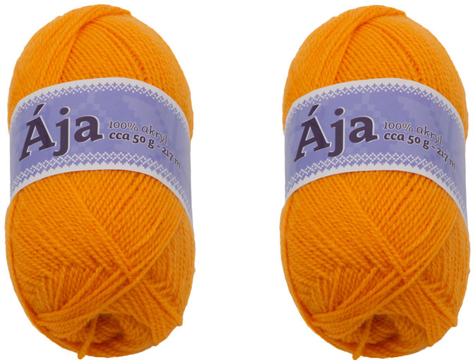 BELLATEX SET 2 ks Příze Ája NGM 50 g, 930 oranžová