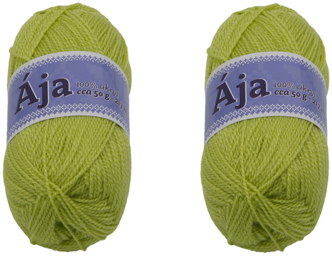 BELLATEX SET 2 ks Příze Ája NGM 50 g, 964 světle zelená