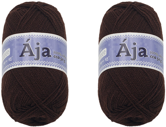 BELLATEX SET 2 ks Příze Ája NGM 50 g, 983 čokoládová