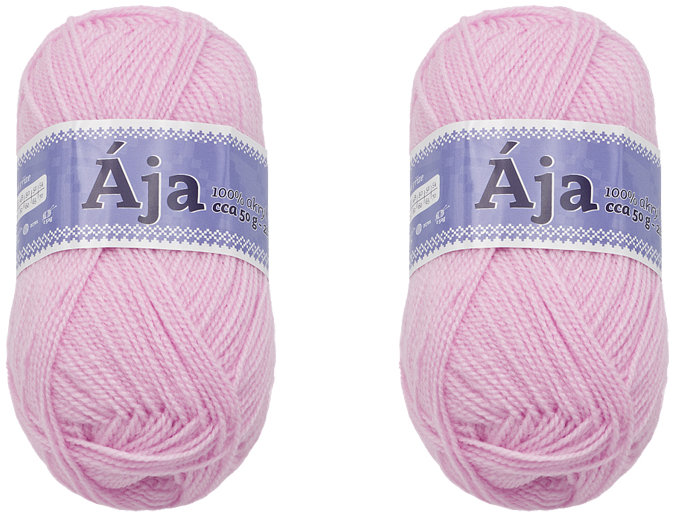 BELLATEX SET 2 ks Příze Ája NGM 50 g, 993 světle růžová