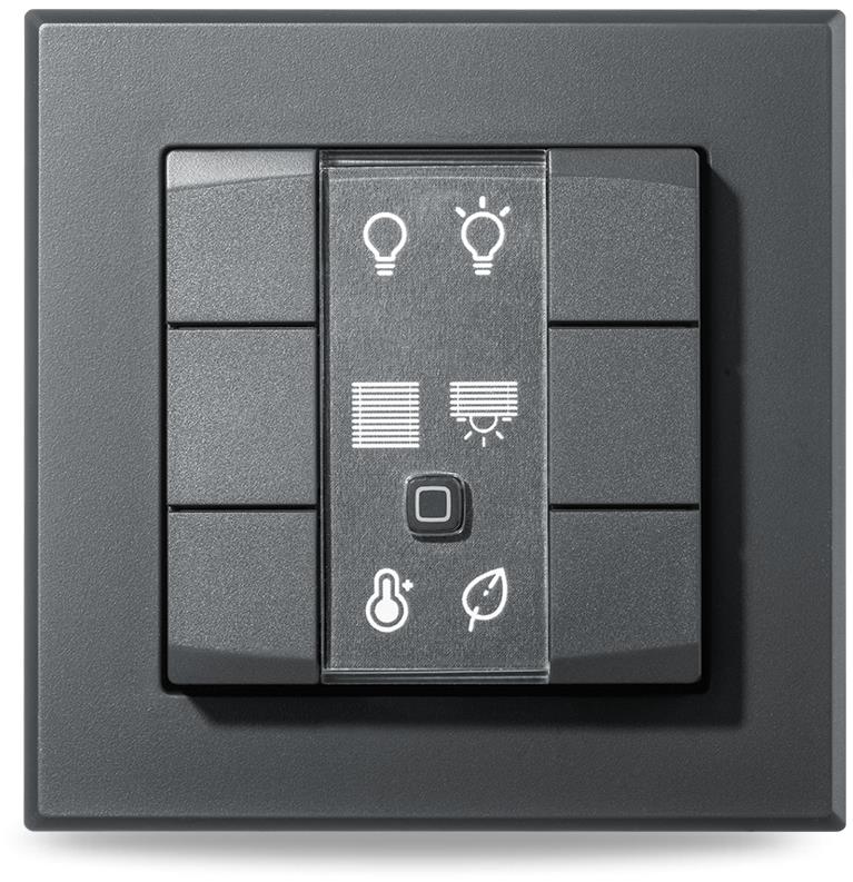 Nástěnný dálkový ovladač - 6 tlačítek, antracit - HmIP-WRC6-A