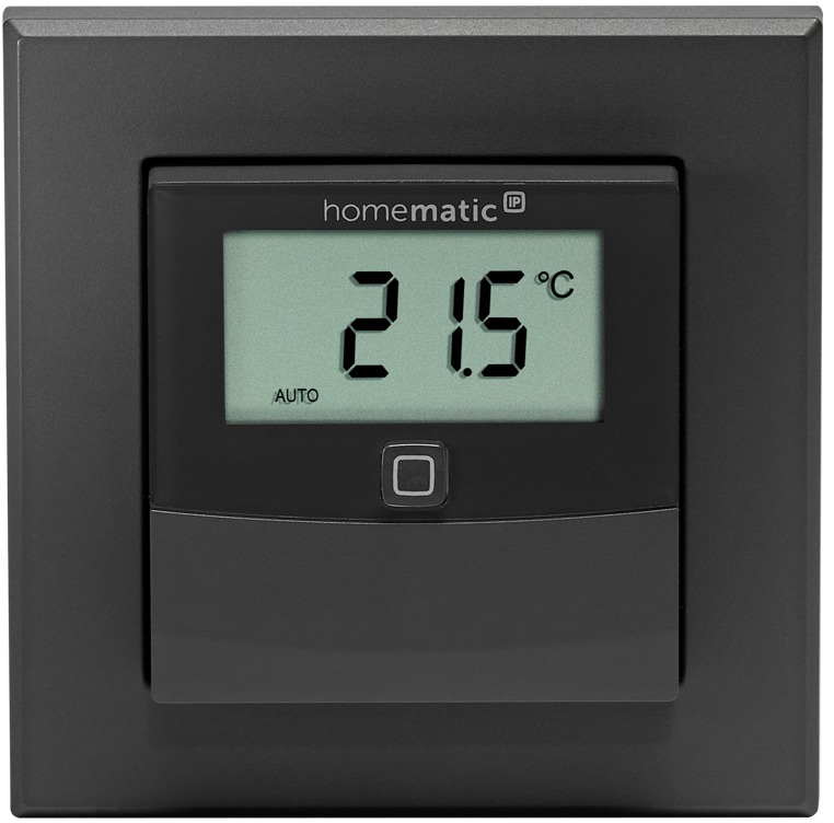 Homematic IP Senzor teploty a vlhkosti s displejem - vnitřní, antracit