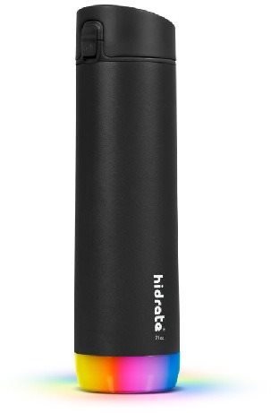 HidrateSpark Steel – chytrá lahev, 620 ml, černá