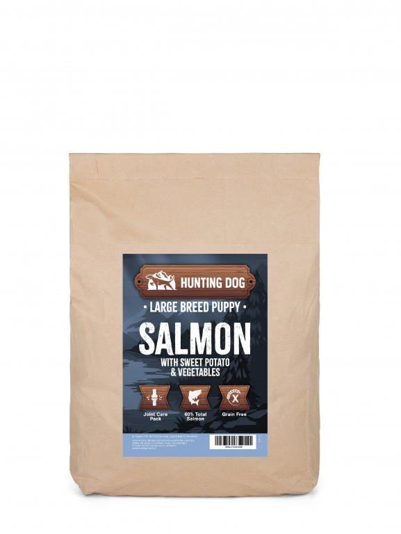 Hunting Dog - Losos se zeleninou pro štěňata velkých plemen 2 kg