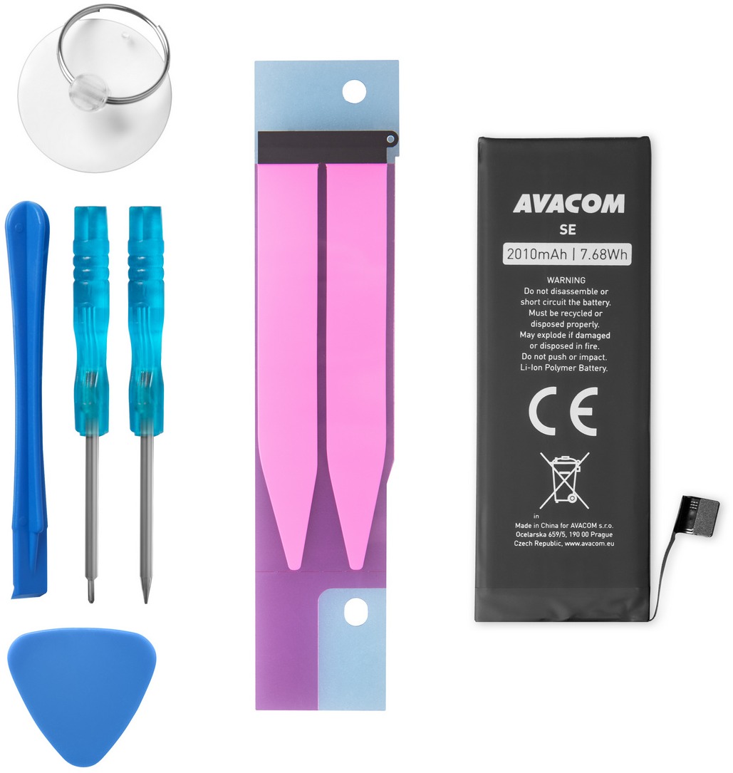 Avacom pro Apple iPhone SE 1st gen. 2016 - vysokokapacitní, Li-Ion 3,82V 2010mAh (náhrada 616-00106)