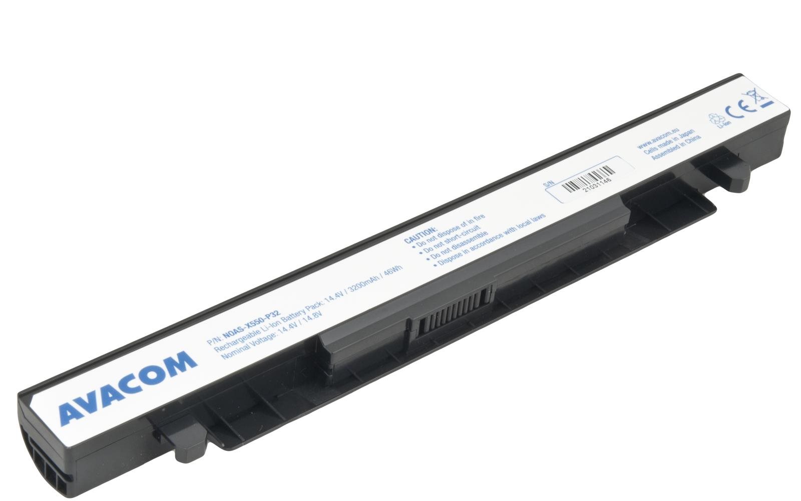 AVACOM pro Asus X550, K550, Li-Ion 14,4V 3200mAh 46Wh