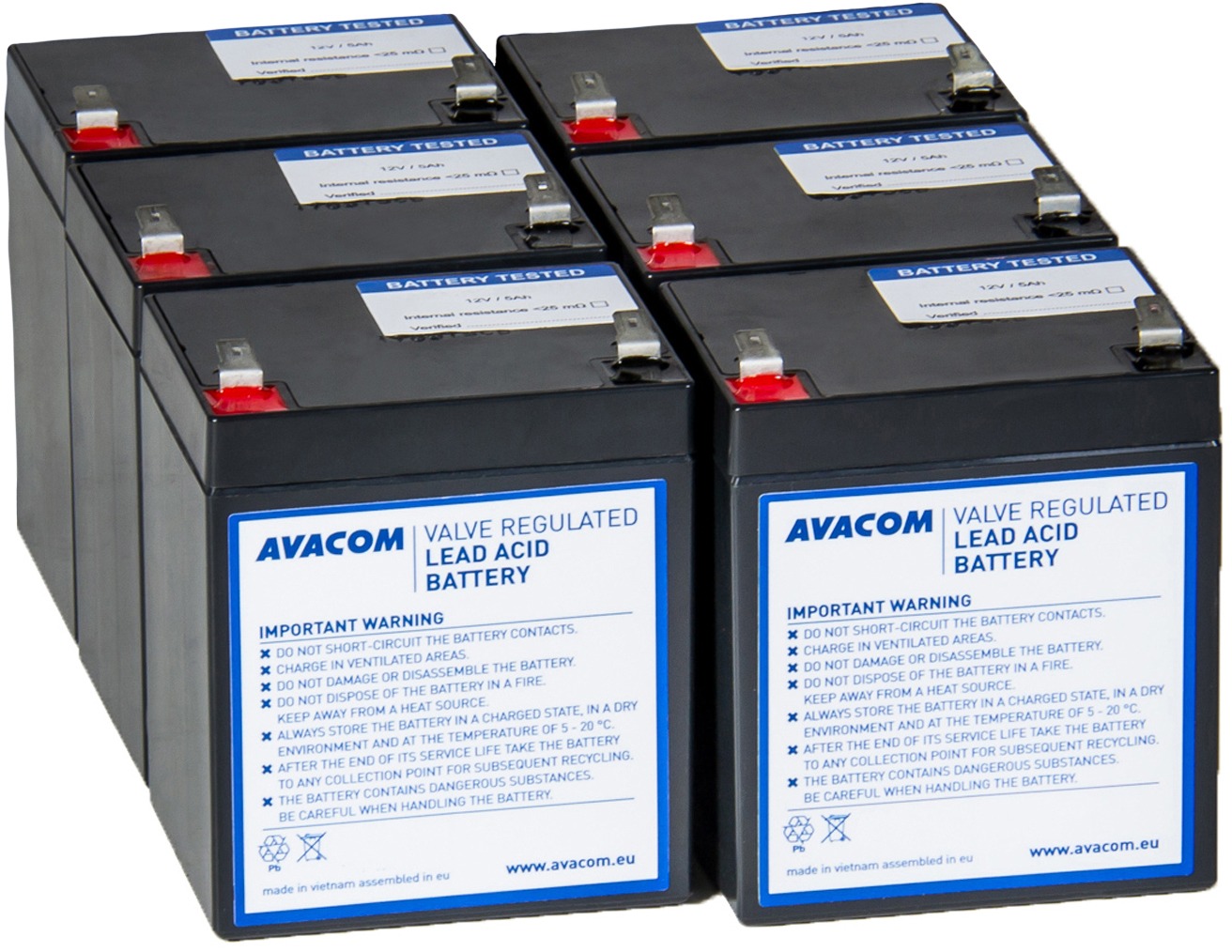 Avacom RBC141 - kit pro renovaci baterie (6ks baterií)