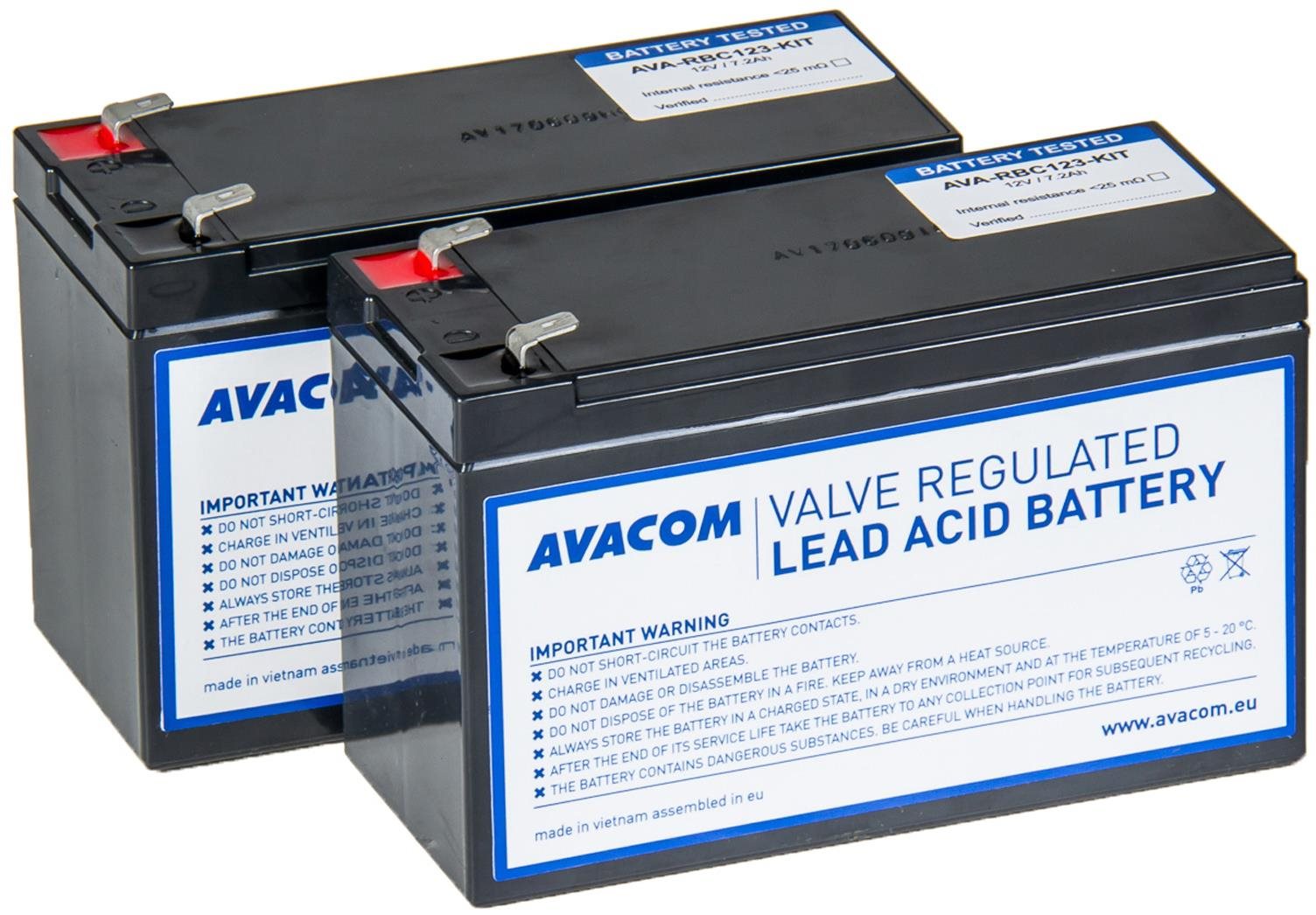 Avacom RBC123 - kit pro renovaci baterie (2ks baterií)