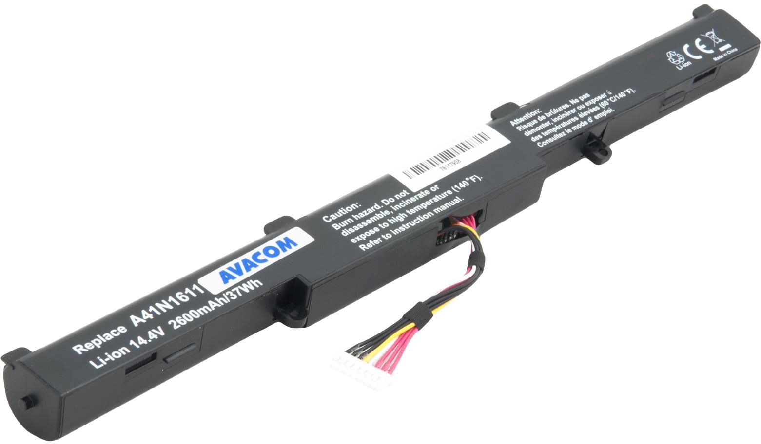 AVACOM pro Asus G553, GL753, N552 Li-Ion 14,4V 2600mAh 37Wh