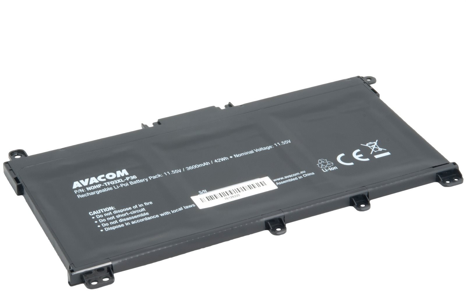 AVACOM TF03XL HP Pavilion 14-bk 15-cc Series Li-Pol 11.55V 3600mAh 42Wh