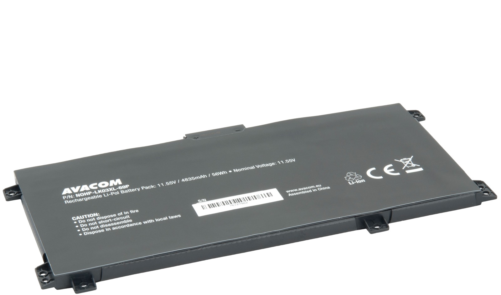 AVACOM LK03XL pro HP Envy X360 15-bp, 16-cn, Envy 17-ce series Li-Pol 11,55V 4835mAh