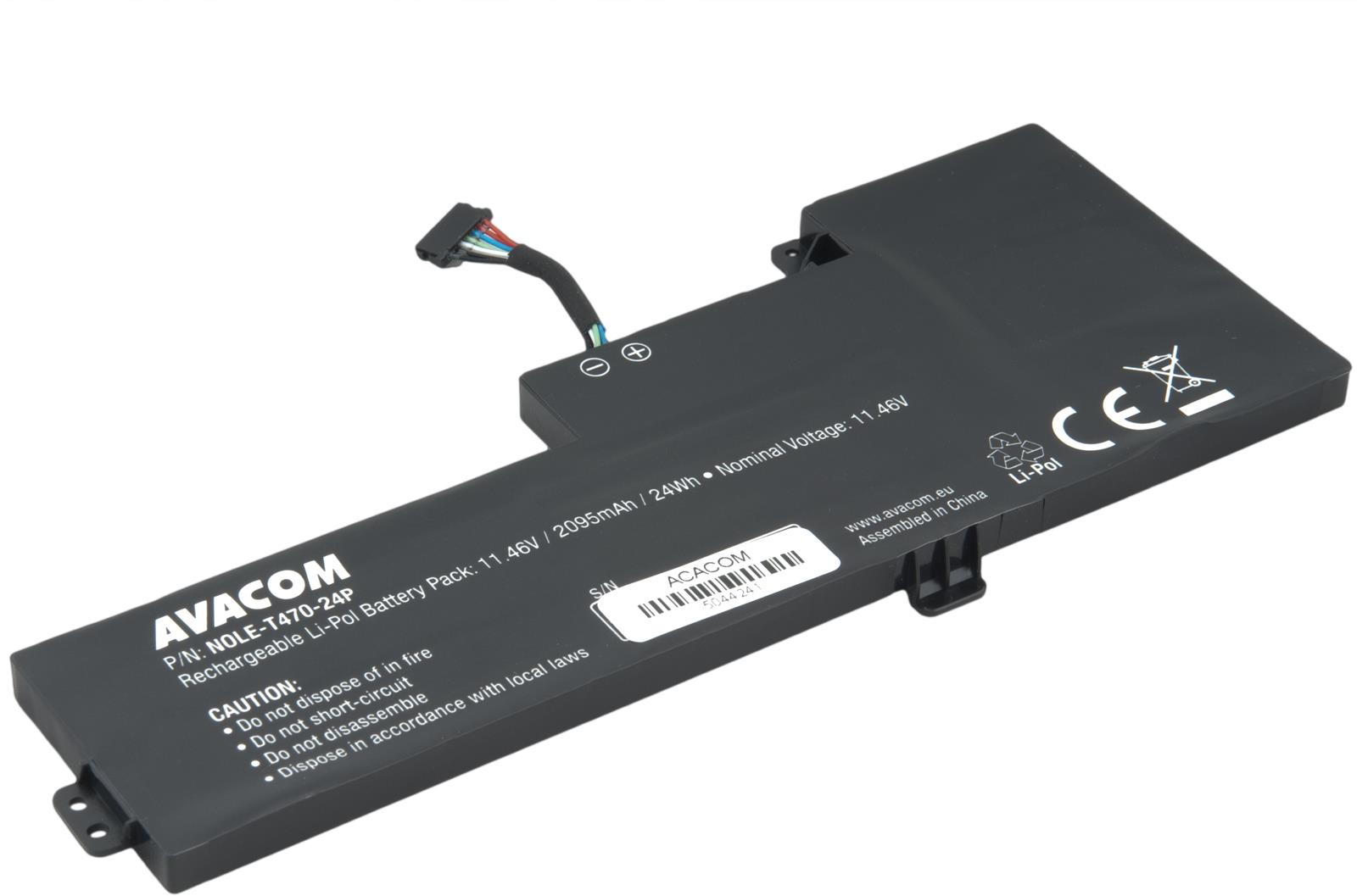 AVACOM Lenovo ThinkPad T470, T480 Li-Pol 11,46V 2095mAh 24Wh