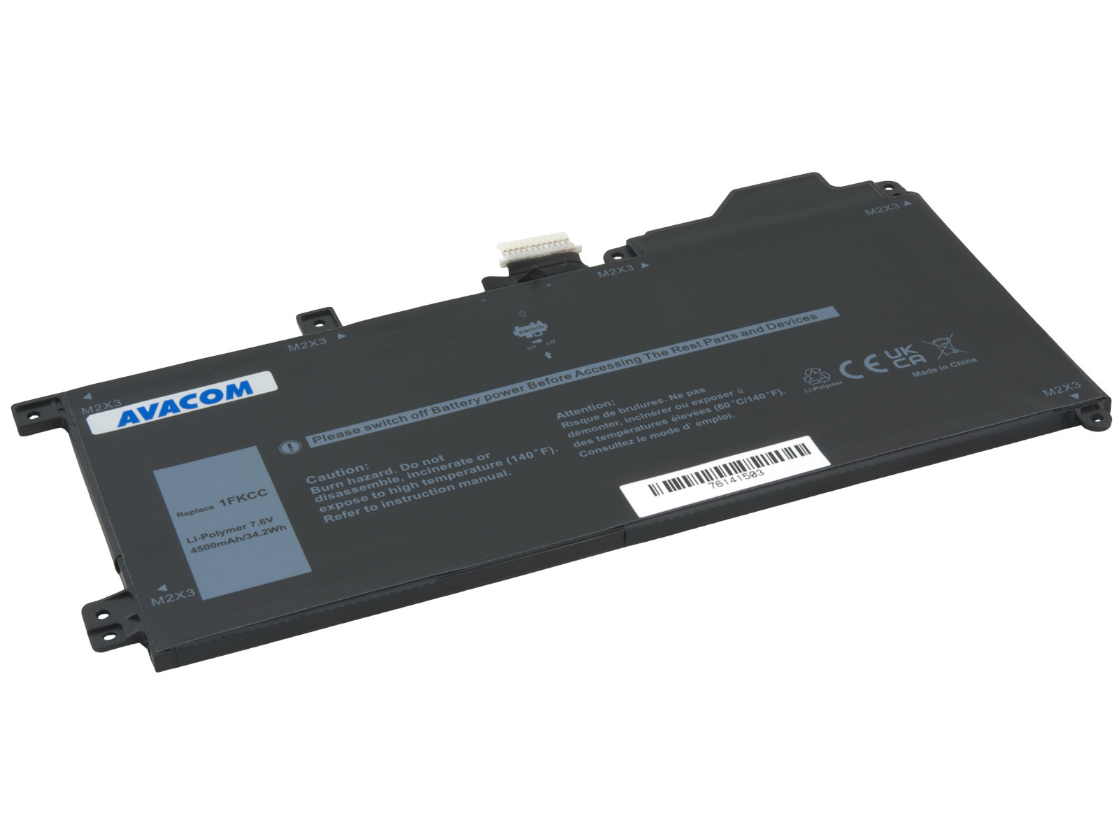 AVACOM pro Dell Latitude 7200, 7210 2-in-1 Li-Pol 7,6V 4500mAh 34Wh
