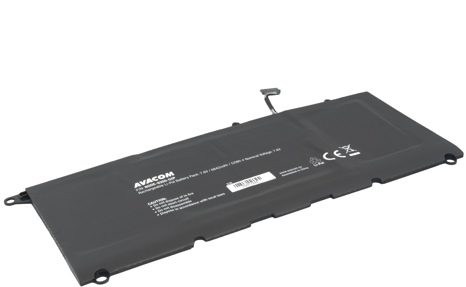 AVACOM pro Dell XPS 13 9350 Li-Pol 7,6V 6842mAh 52Wh