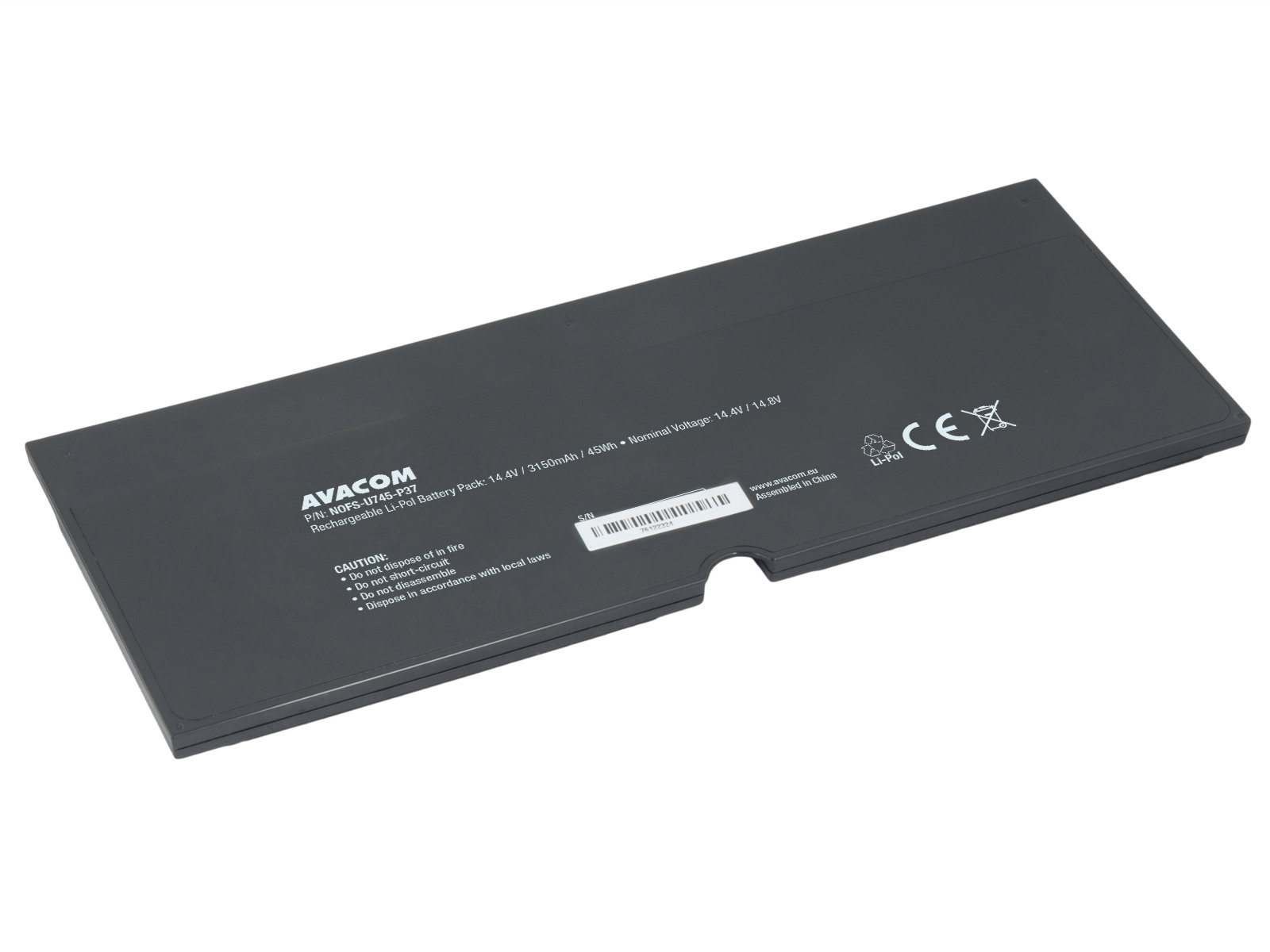 AVACOM pro Fujitsu LifeBook U745, T904 Li-Pol 14,4V 3150mAh 45Wh