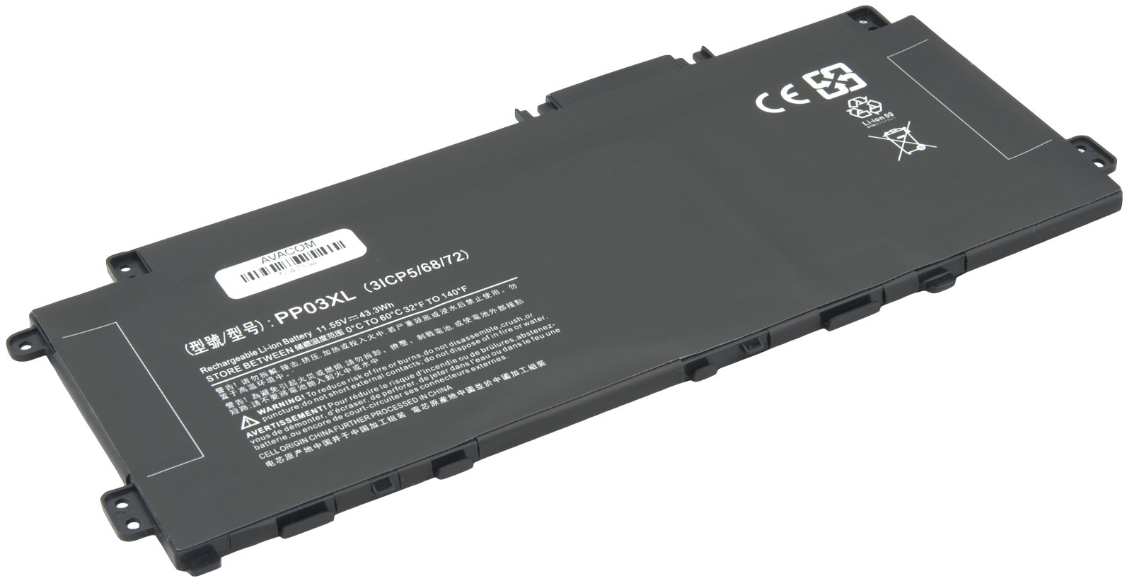 AVACOM PV03XL pro HP Pavilion 13-bb series Li-Pol 11,55V 3723mAh 43Wh
