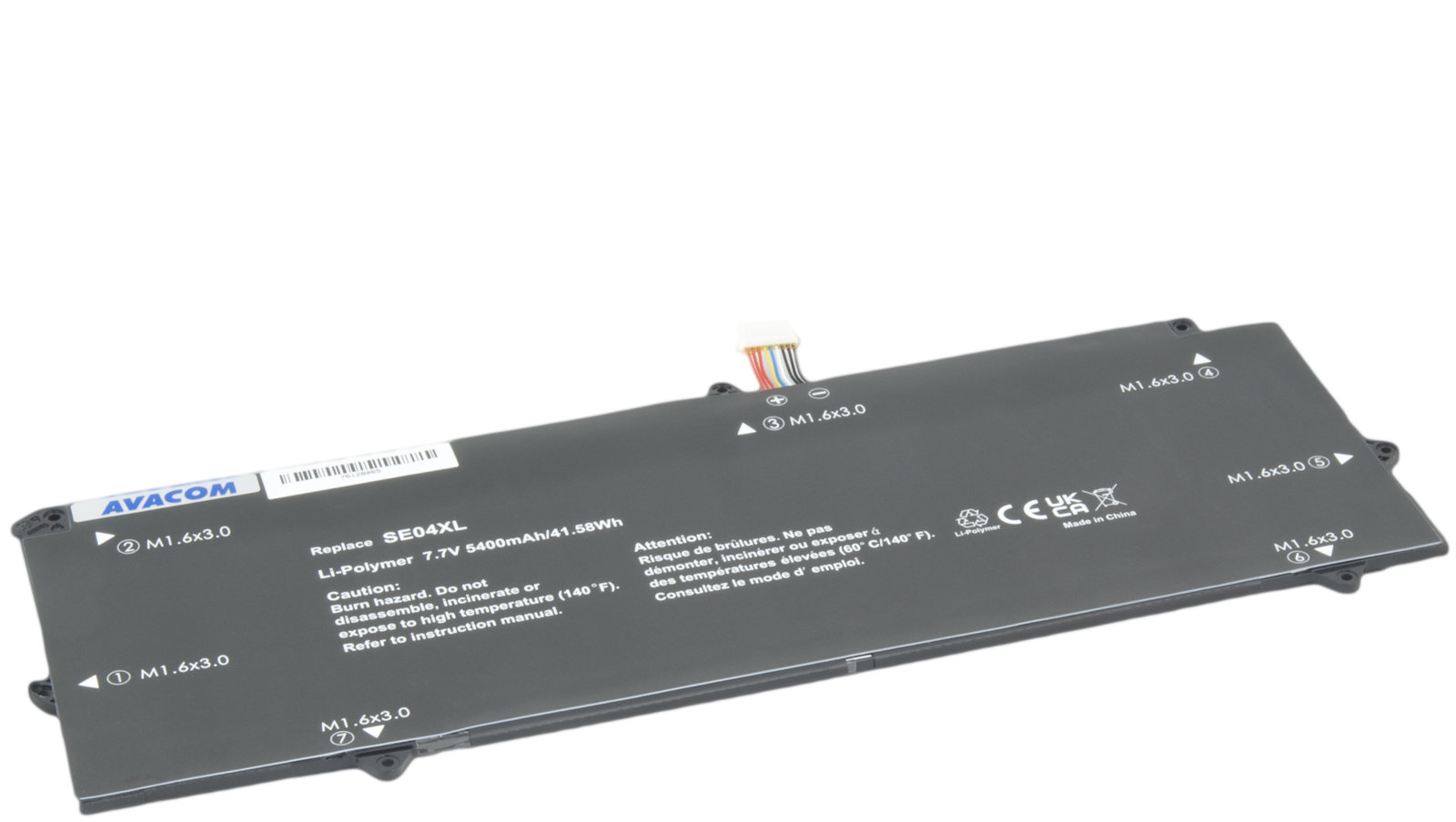 AVACOM SE04XL pro HP Pro x2 612 G2 Li-Pol 7,7V 5400mAh 42Wh