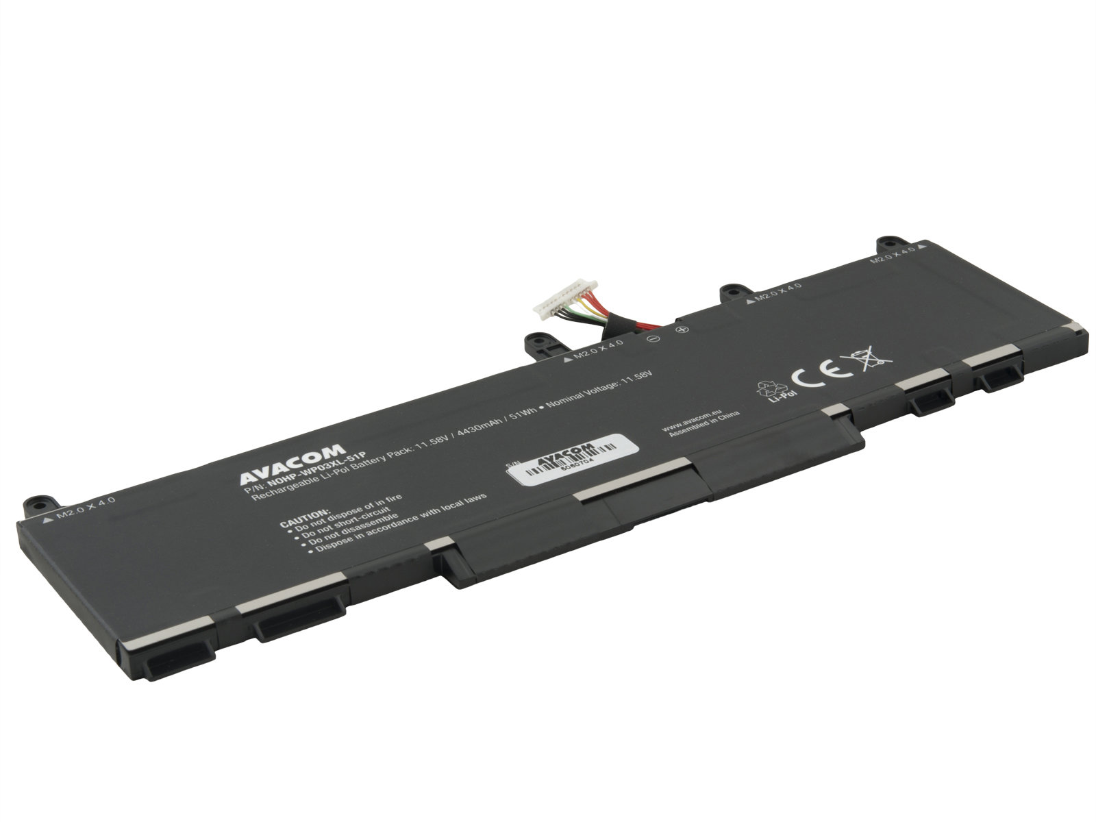 AVACOM WP03XL pro HP EliteBook 830 G9, 840 G10, 1040 G10 Li-Pol 11,58V 4430mAh 51Wh