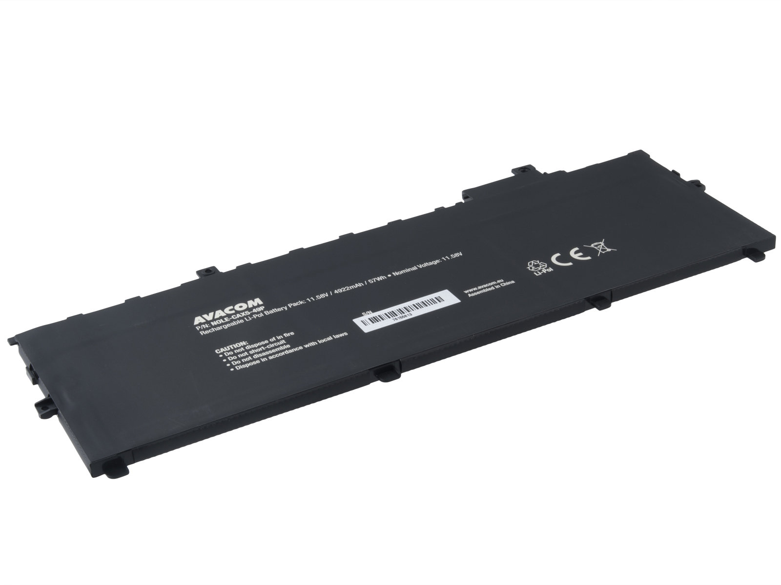 AVACOM pro Lenovo ThinkPad X1 Carbon Gen.5, Gen.6 Li-Pol 11,58V 4922mAh 57Wh