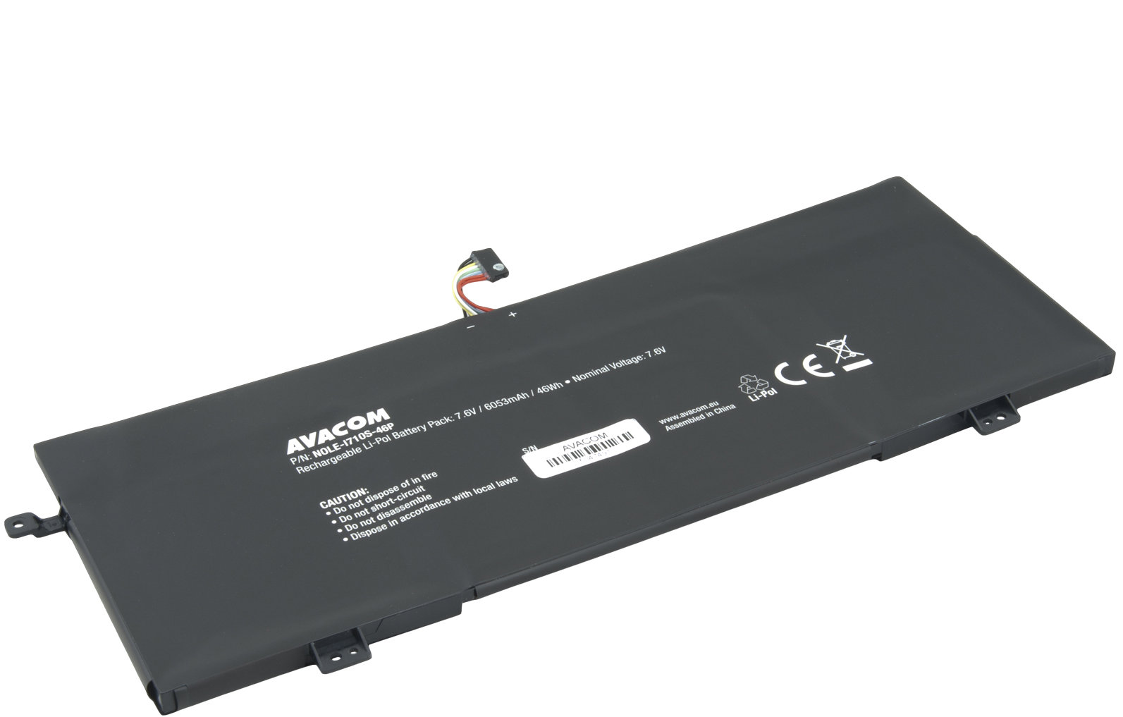 AVACOM pro Lenovo IdeaPad 710S-13 Series Li-Pol 7,6V 6053mAh 46Wh