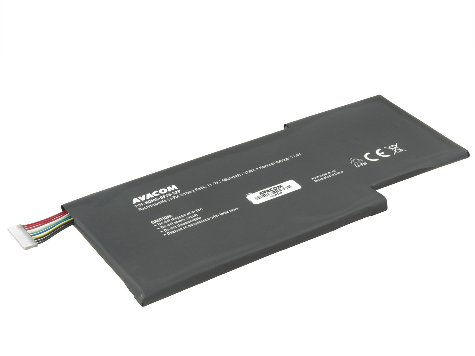 AVACOM pro MSI GF63, GF75 Li-Pol 11,4V 4600mAh 52Wh - BTY-M6K