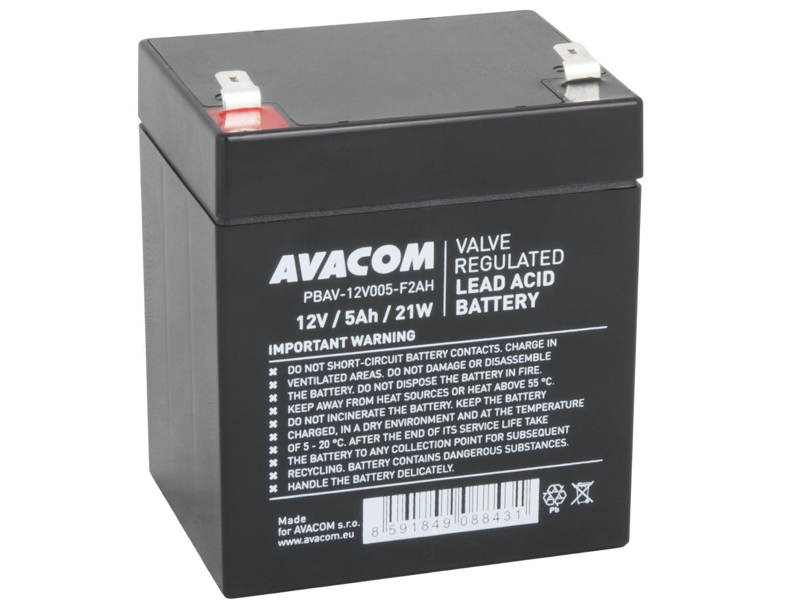 AVACOM baterie 12V 5Ah F2 HighRate